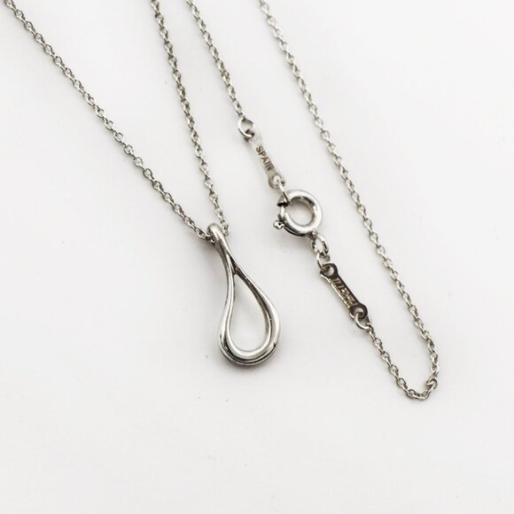 Tiffany & Co. 925 Elsa Peretti Open Drop Necklace - Picture 1 of 5